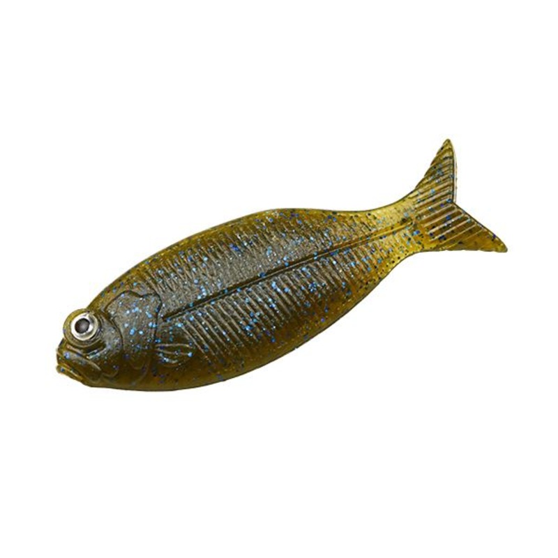 Dstyle Worm Gilluula 2.5inch Green Pumpkin, Blue Flake & Pepper