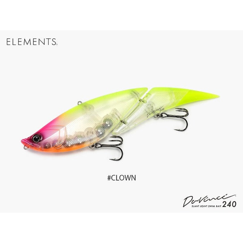 Elements Bass Lure Davinci 240 #Clown