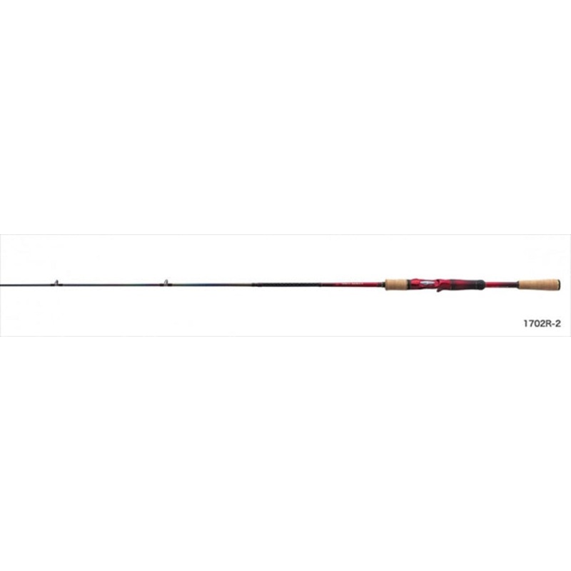 Shimano Bass Rod 18 World Shaula 1702R-2 (Baitcasting 2 Piece)