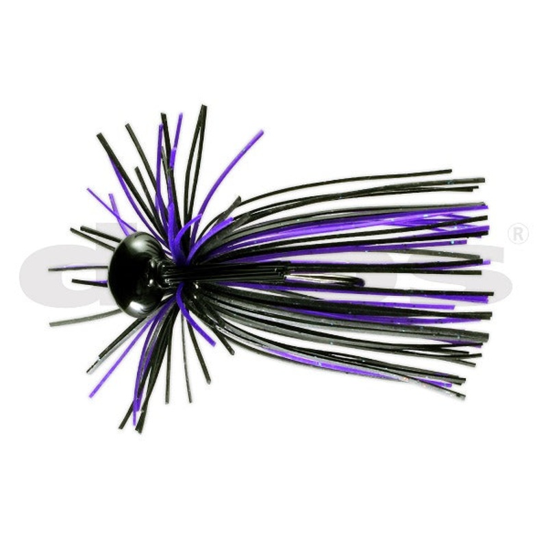 Deps Rubber Jig Cling Head Jig 3/16oz #61 Junebug/Black