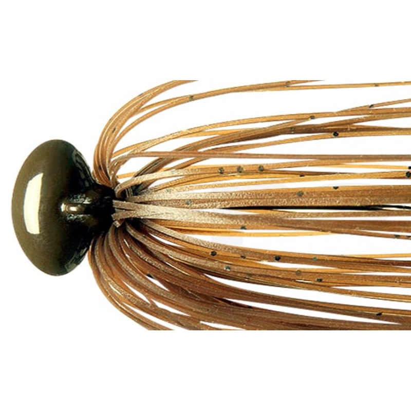 Deps Rubber Jig Hyper Football Jig 3/8oz #53 Green Pumpkin Seed