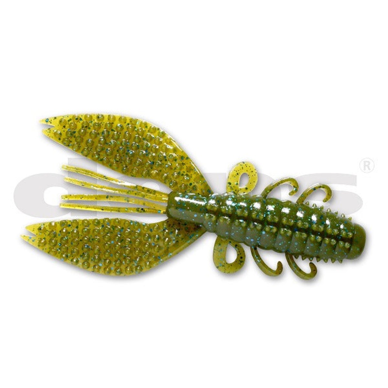 Deps Worm Spiny Craw 4.8inch #71 Green Pumpkin/Blue F