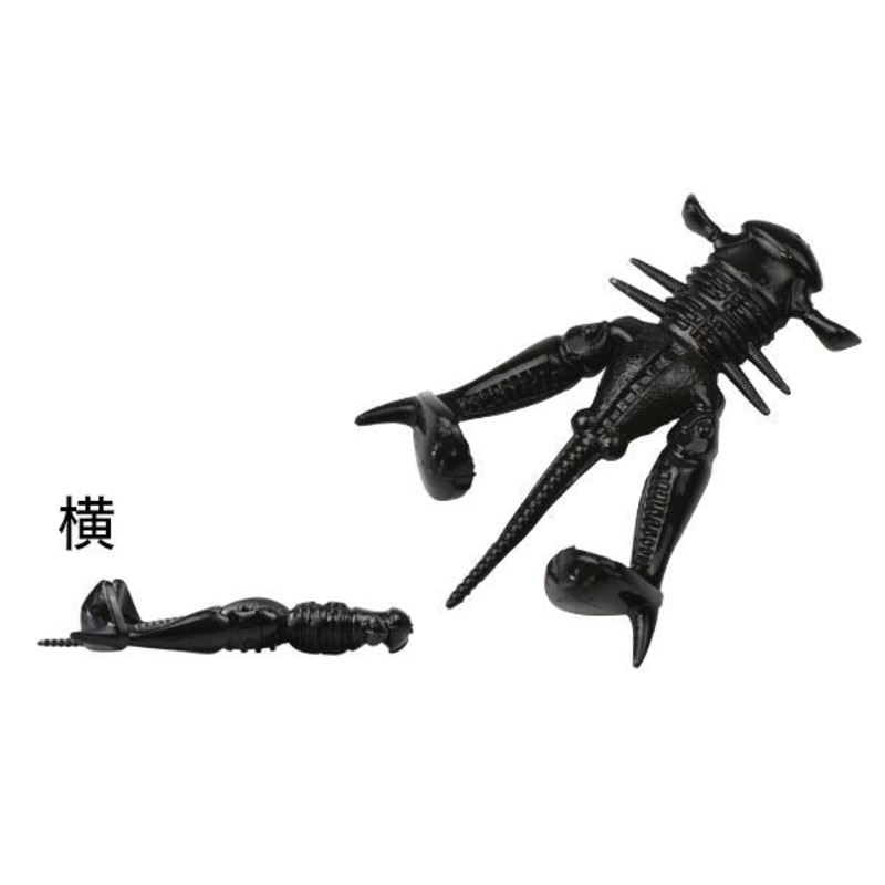 Dstyle Worm D2 Hog 2inch Black