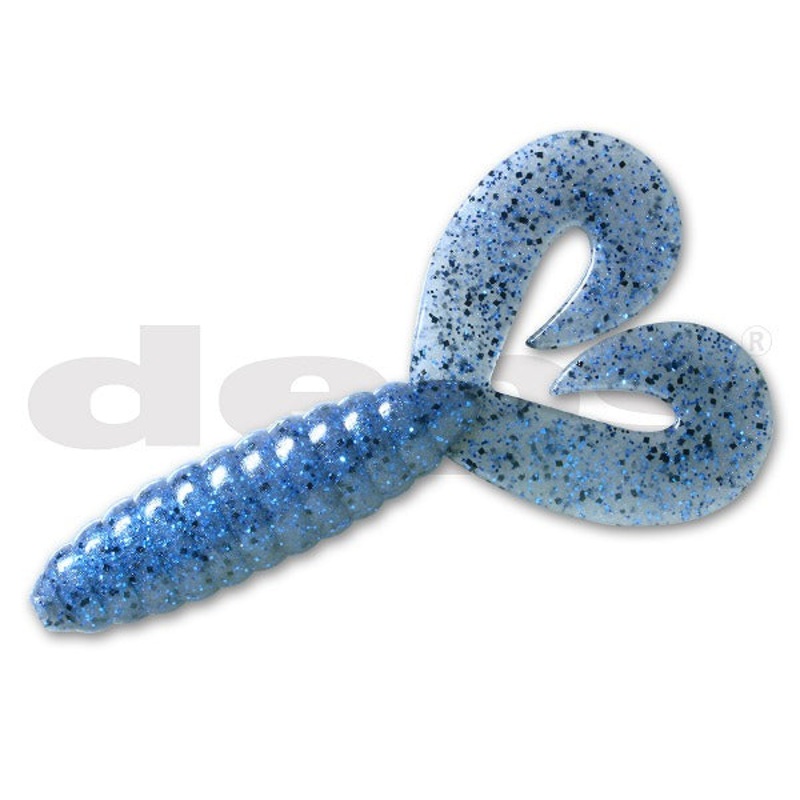 Deps Worm Death Adder Grub Twin-Tail #47 Florida Blue