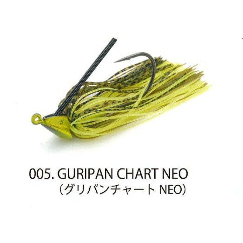 Raid Japan Rubber Jig Head Slide 11g Green Pumpkin Chart Neo