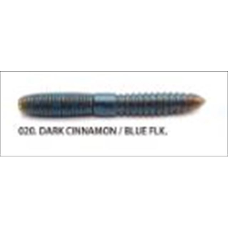 Raid Japan Worm Fat Whip 3inch Dark Cinnamon/BL-F