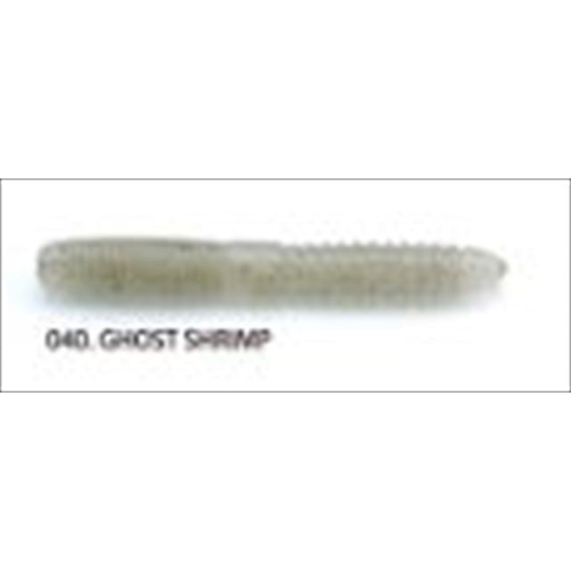 Raid Japan Worm Fat Whip 3inch Ghost Shrimp