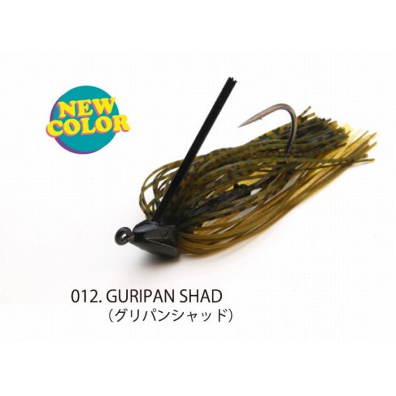 Raid Japan Rubber Jig Head Slide 11g Green Pumpkin Shad