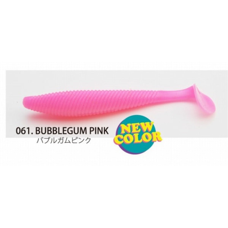 Raid Japan Worm Full Swing 3.5inch Bubble Gum Pink