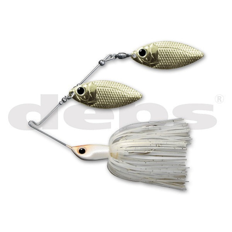 Deps Spinnerbait B Custom 3/8oz Double Willow #14 Albino