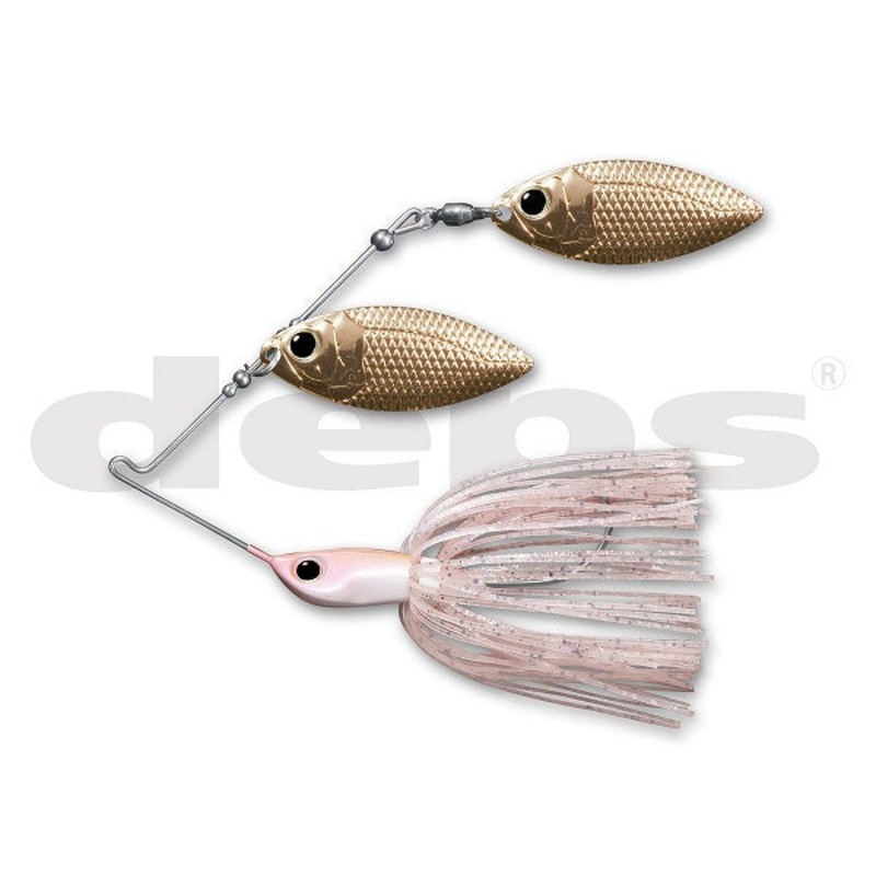 Deps Spinnerbait B Custom 3/8oz Double Willow #17 Fine Pearl