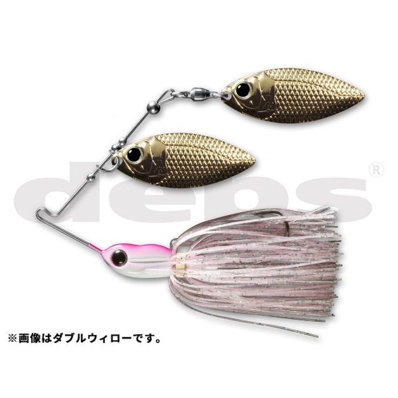 Deps Spinnerbait Mini Bros 1/4oz Single Willow #06 Pink Pearl