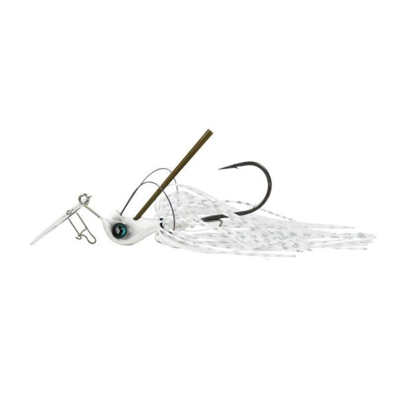 Dstyle Rubber Jig D-Blade Jig 3/8oz White Shiner