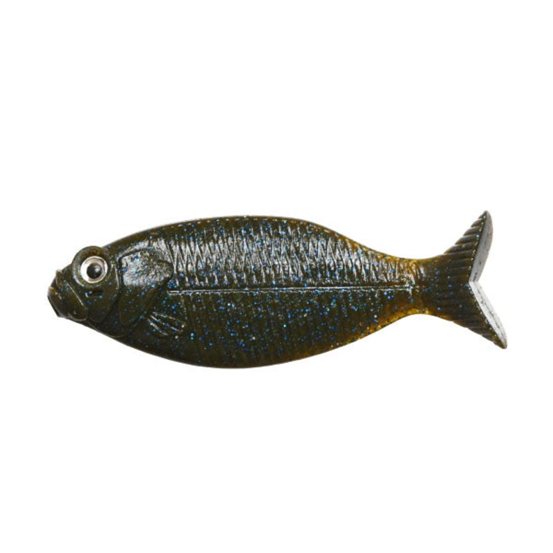 Dstyle Worm Gilluula 3.5inch Green Pumpkin Blue Flake & Pepper