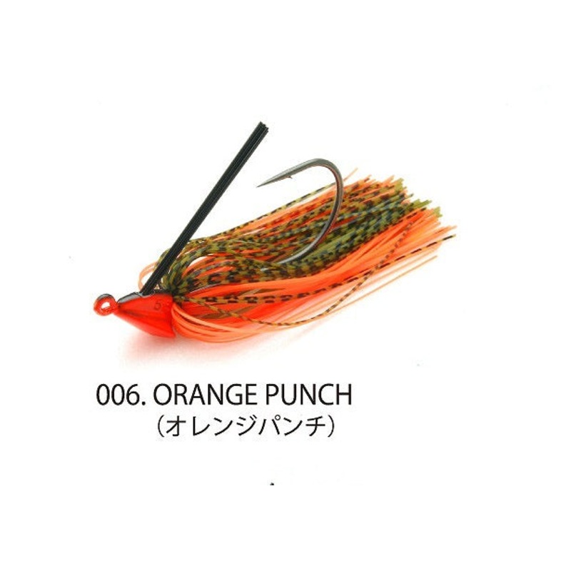 Raid Japan Rubber Jig Head Slide 11g #006 Orange Punch
