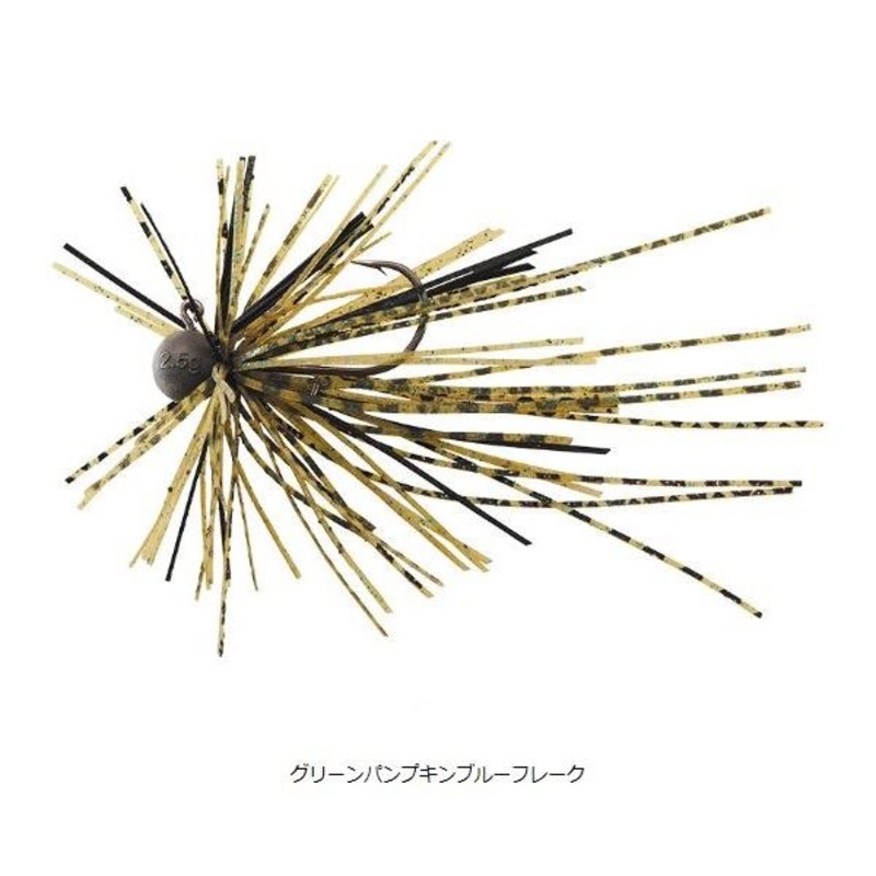 Daiwa Small Rubber Jig SS 3g Green Pumpkin Blue Flake