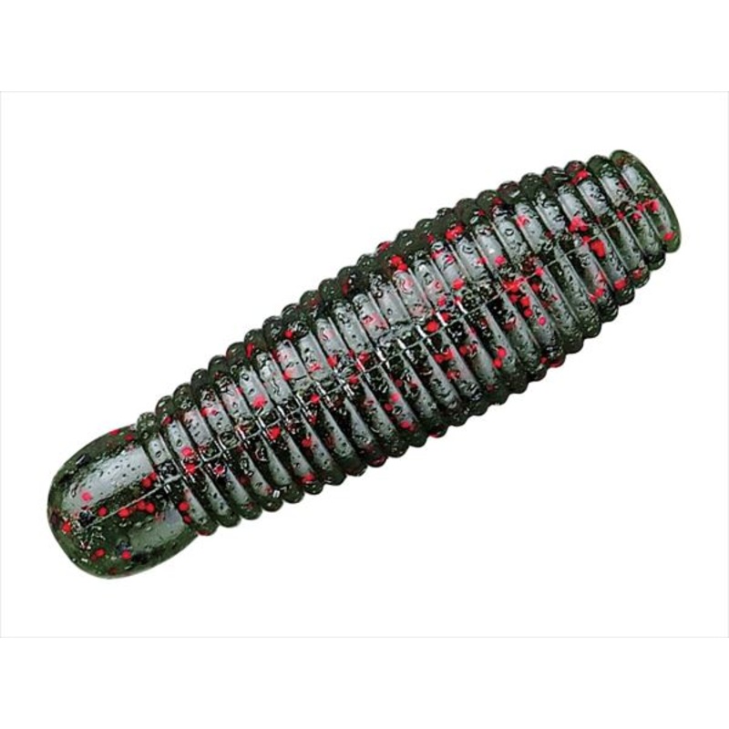 Smith Worm Gary Yamamoto Imo Grub 90 #208 Watermelon/Black & Small Red Flake