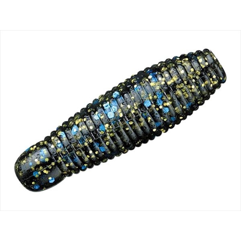 Smith Worm Gary Yamamoto Imo Grub 90 #214 Bluegill (Smoke/Blue & Black & Gold Flake)