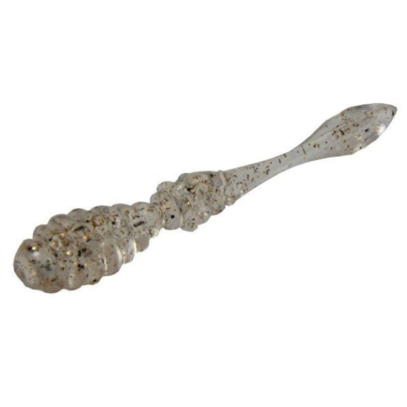 Dstyle Worm D1 2.2inch Clear Copper Flake & Pepper