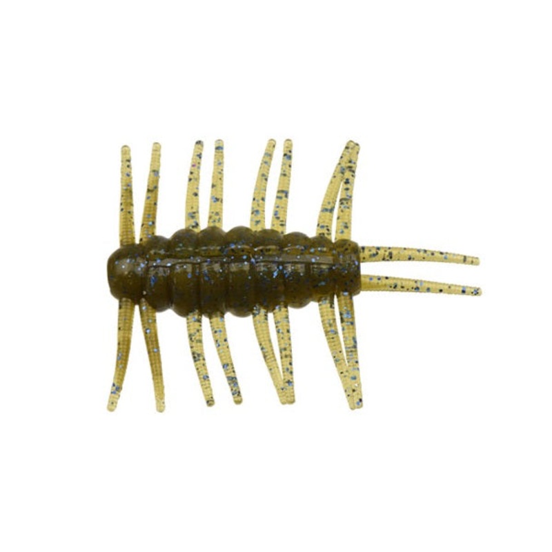 Dstyle Worm SVSB 1.8inch Green Pumpkin Blue Flake & Pepper