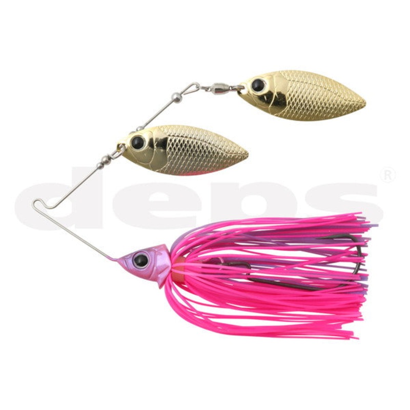 Deps Glide Head Spinnerbait 3/8oz #24 Bubble Gum Pro Blue