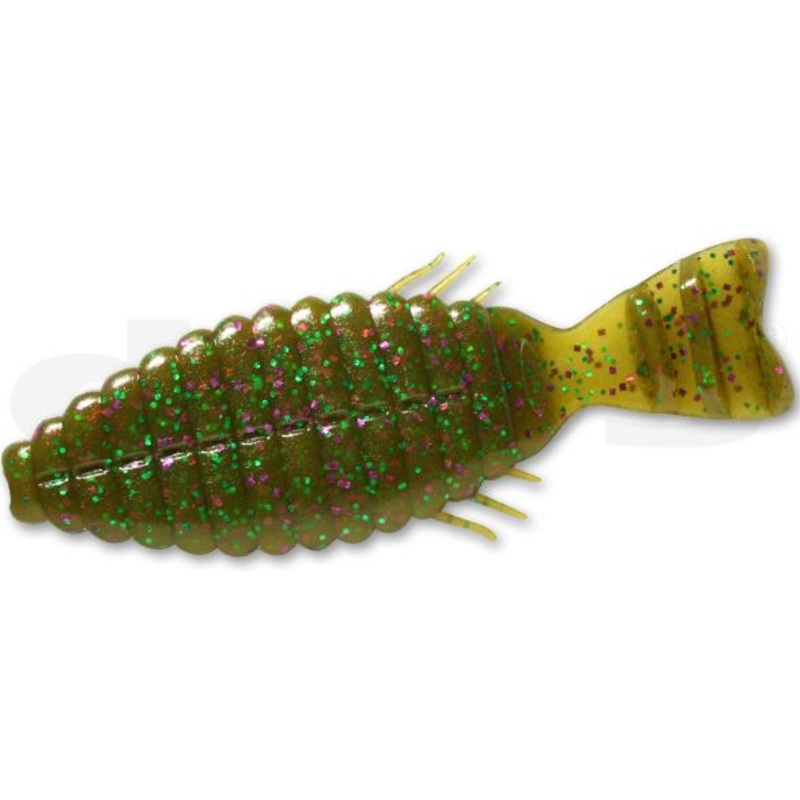 Deps Bull Flat 2 Inch #115 Green Pumpkin/Purple Green Flake