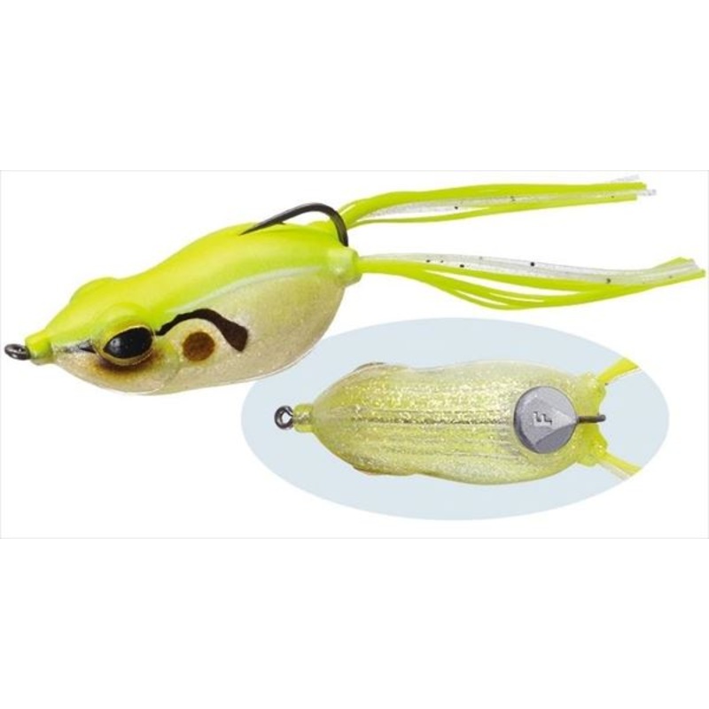 Evergreen Bass Lure Kicker Frog Jr #59 Skeleton Chart