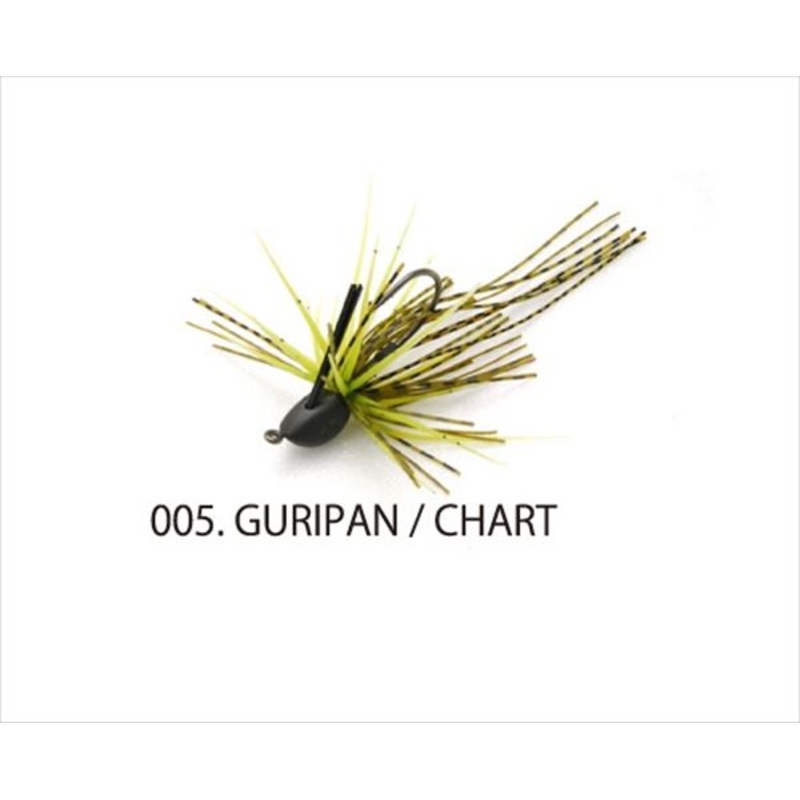 Raid Japan Rubber Jig EGU-Dama Cover 4.5g Green Pumpkin Chart