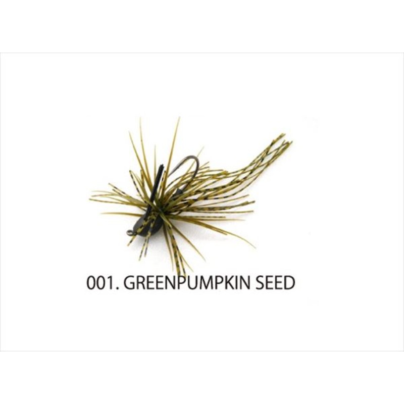 Raid Japan Rubber Jig EGU-Dama Cover 4.5g Green Pumpkin Seed