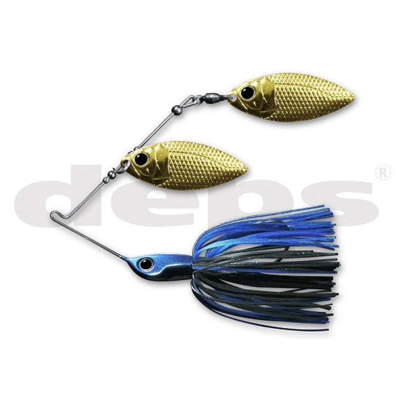 Deps Spinnerbait B Custom 3/8oz Double Willow #22 Blue Black