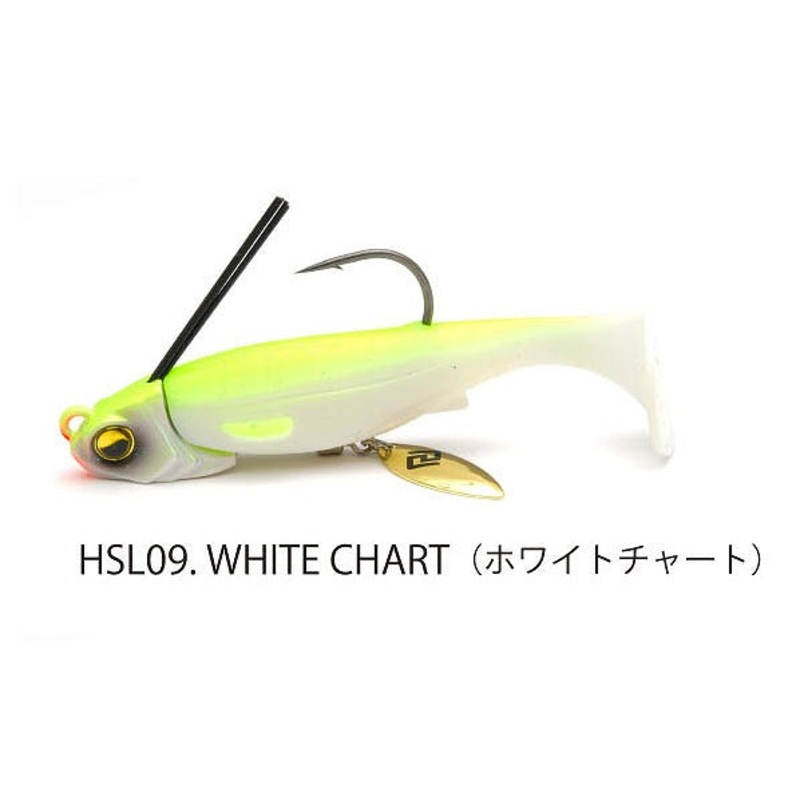 Raid Japan Worm Head Swimmer Libero 14g #09 White Chart
