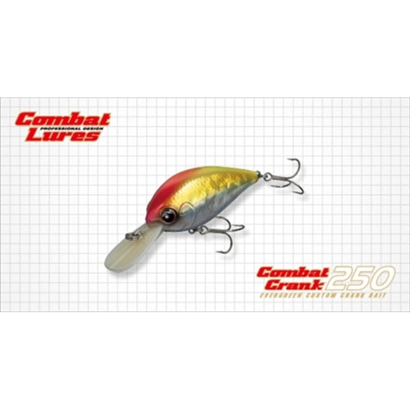 Evergreen Bass Lure Combat Crank 250 #256 Glow Peach