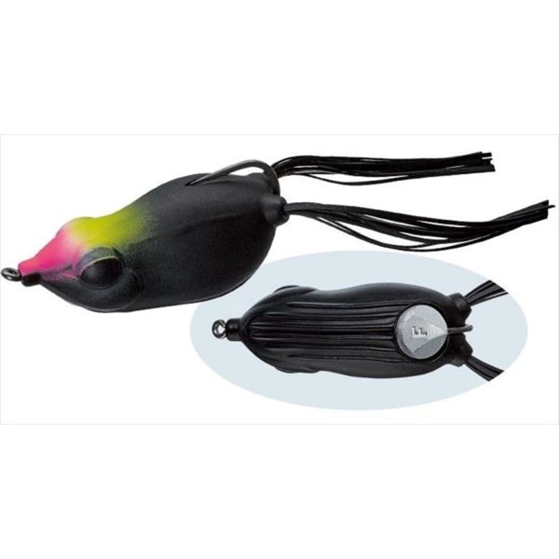 Evergreen Bass Lure Kicker Frog Jr #299 Sight Black