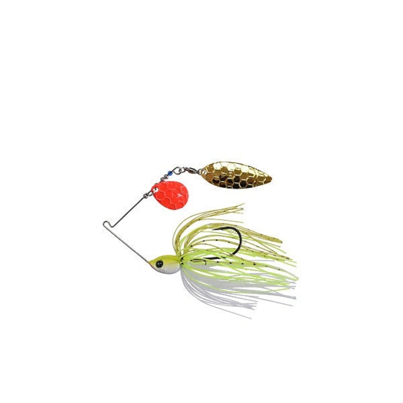 Dstyle Spinnerbait D-Spinnerbait 1/2oz Tandem Willow D White Chart