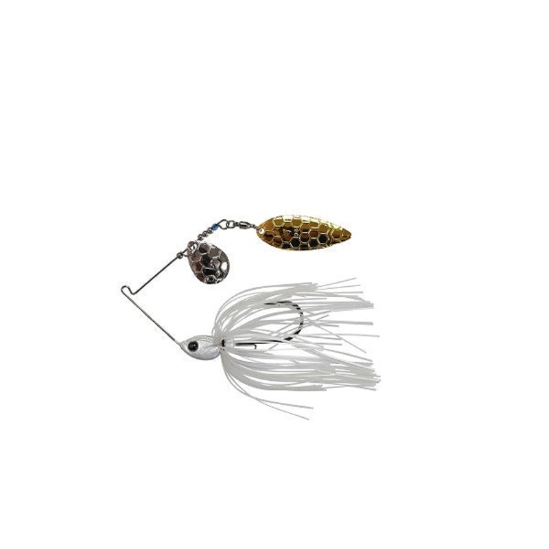 Dstyle Spinnerbait D-Spinnerbait 3/8oz Tandem Willow Hyper White