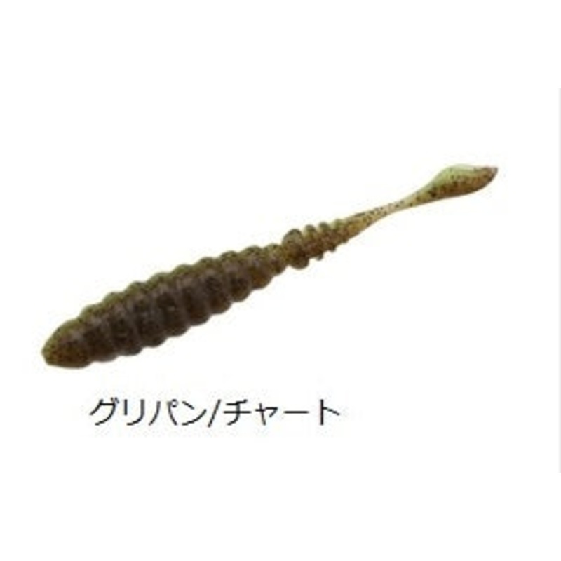 Dstyle Worm D1 3.8inch Green Pumpkin/Chart